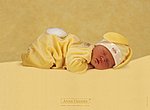 fond ecran  Anne Geddes : bébé dort
