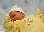 fond ecran  bébé dort