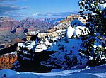fond ecran  canyon en hiver