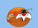 fond ecran  Titi et Gros Minet