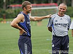 fond ecran  Shevchenko et Mourinho