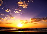 fond ecran  coucher de soleil