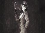fond ecran  Dita von Teese : Uniforme