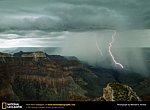 fond ecran  Eclairs sur le Grand canyon