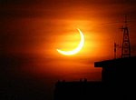 fond ecran  eclipse de soleil