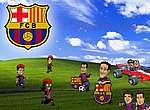 fond ecran  Barca Toons