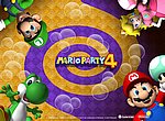 fond ecran  Mario, Luigi, Daisy, Yoshi