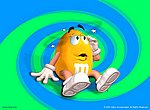 fond ecran  M&Ms jaune