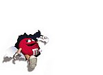 fond ecran  M&Ms rouge