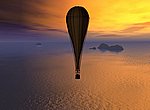 fond ecran  montgolfière