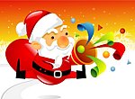 fond ecran  Père Noel