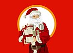 fond ecran  Cadeau du Père Noel