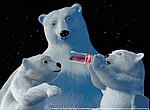 fond ecran  ours Coca Cola