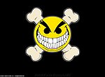 fond ecran  smiley mechant