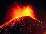 fond ecran  volcan