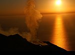 fond ecran  Volcan Stromboli