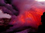 fond ecran  Volcan en eruption