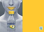 fond ecran  Volvic Citron