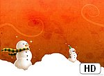 fond ecran HD Bonhomme de neige